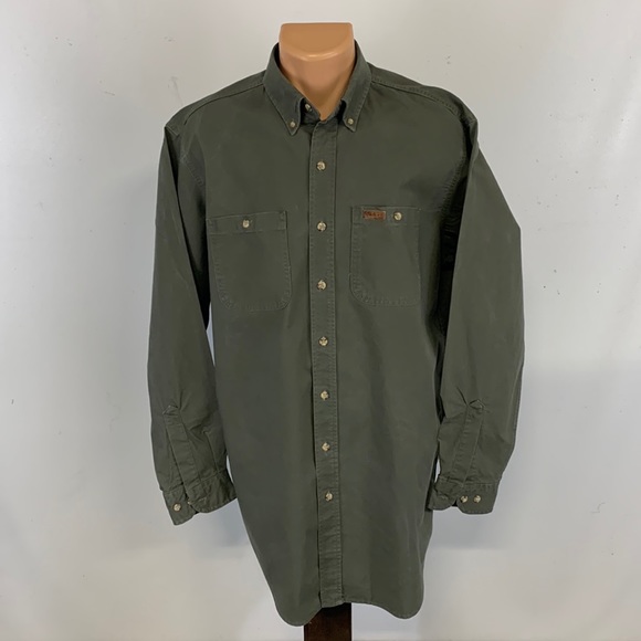 Carhartt Other - Carhartt long sleeve button down collar shirt.  Large - Tall